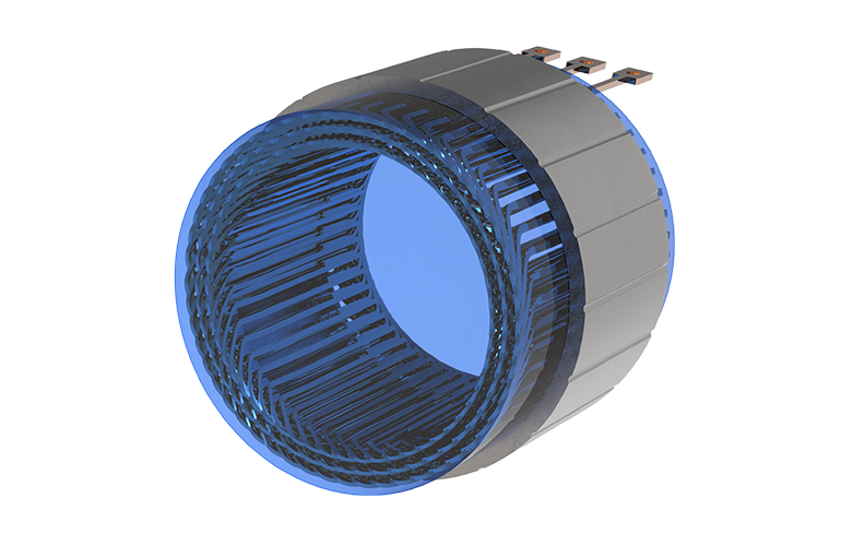 Stator potting